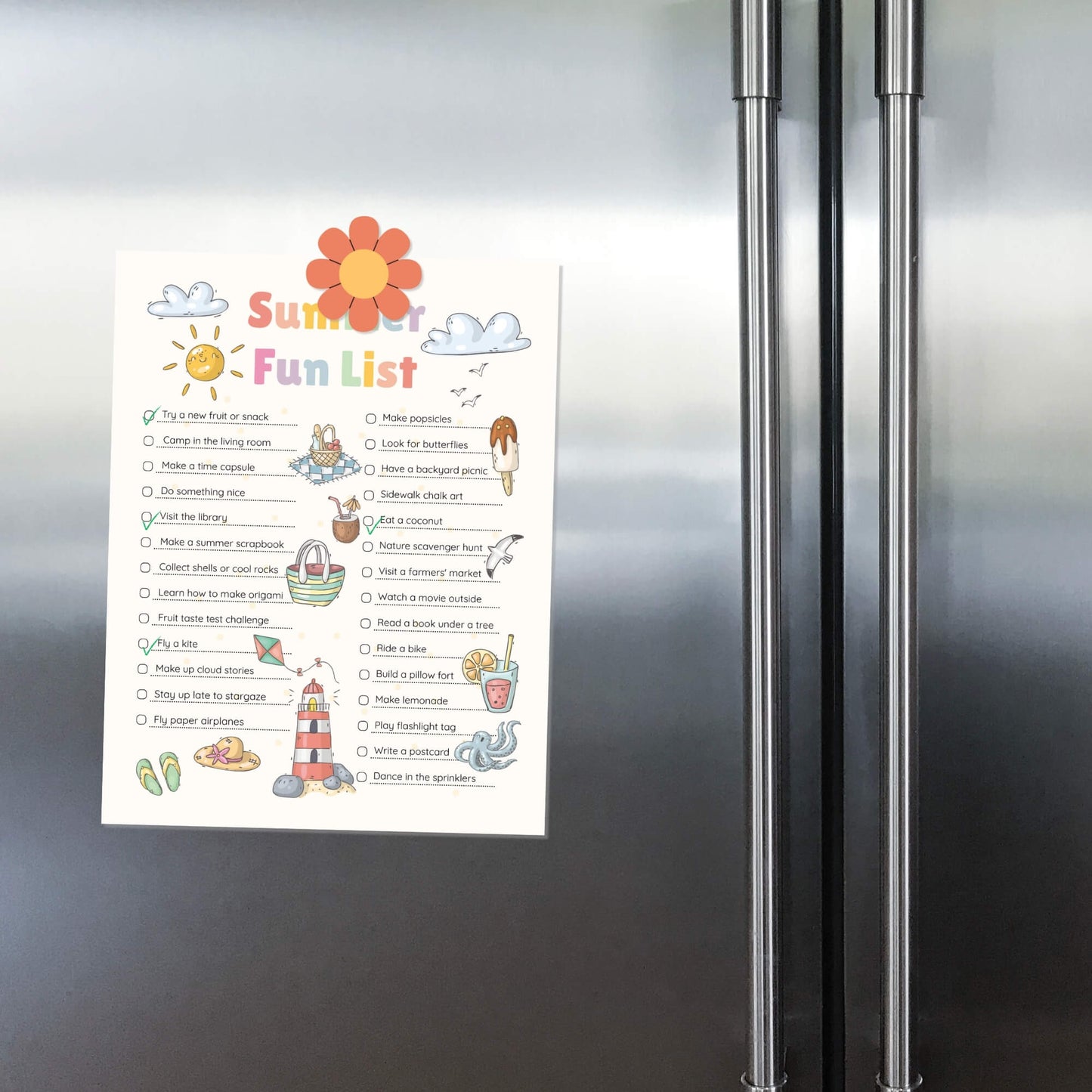 Summer Fun List – Printable Bundle for Kids