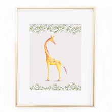8x10 Watercolor Giraffe Nursery Printable Sweet Willow Studio