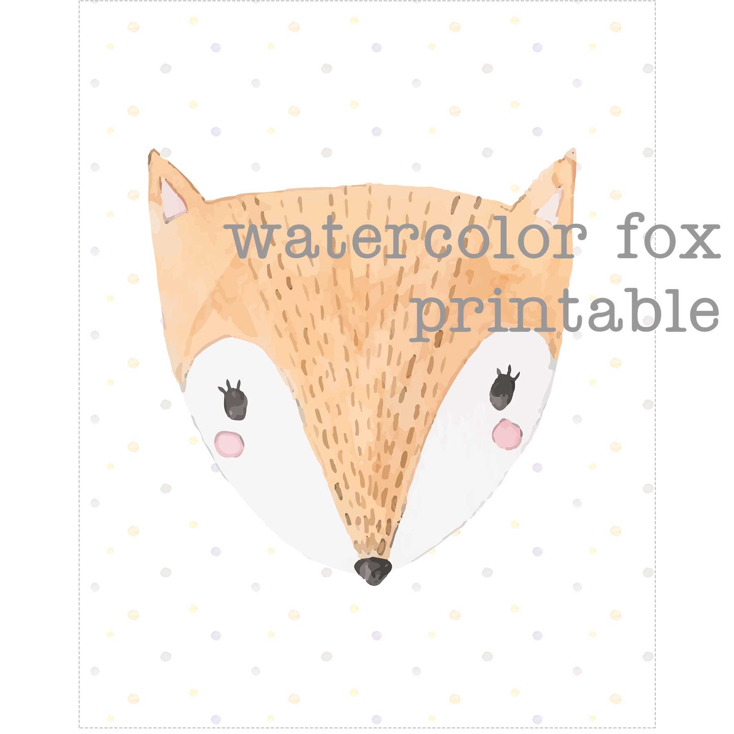 Finn Fox Printable Download